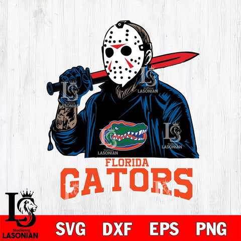 Florida Gators Jason Voorhees Horror Halloween Svg Eps Dxf Png File, NCAA svg, Digital Download, Instant Download