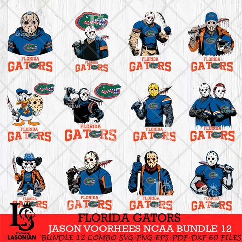 Florida Gators Jason Voorhees NCAA Bundle 12 SVG Svg Eps Dxf Png File, Digital Download
