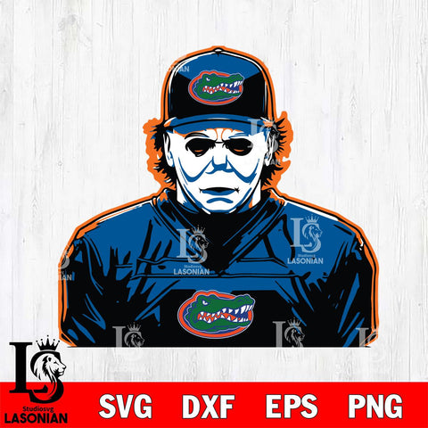 Florida Gators Michael Myers Horror Halloween Svg Eps Dxf Png File, NCAA svg, Digital Download, Instant Download
