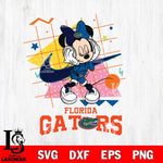 Florida Gators Minnie Mouse Dancing SVG DXF EPS PNG FILE, NCAA File Cut,Digital Download,Instant Download