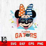 Florida Gators Minnie Mouse Love Sport SVG DXF EPS PNG FILE, NCAA File Cut,Digital Download,Instant Download