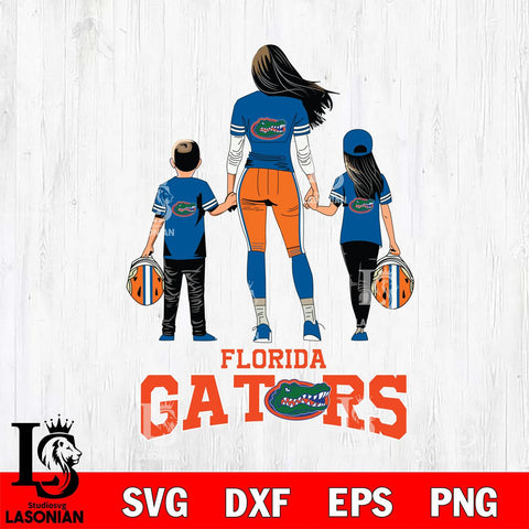 Florida Gators Mother and son Rugby SVG DXF EPS PNG FILE,NCAA SVG, Father day Digital Download,Instant Download, Silhouette