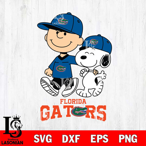 Florida Gators Peanuts Snoopy Friends SVG DXF EPS PNG FILE,Snoopy File Cut, NCAA Digital Download,Instant Download,Christmas Silhouette