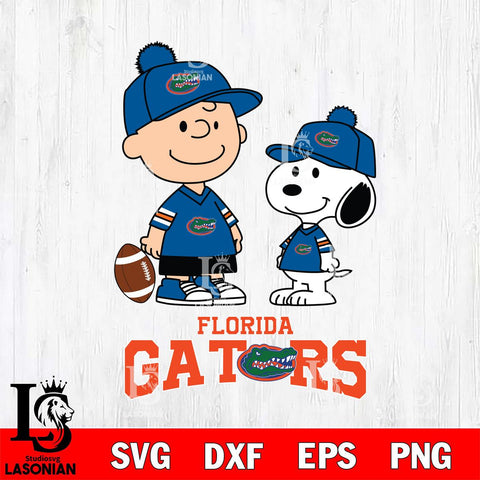 Florida Gators Peanuts Snoopy Friends Football SVG DXF EPS PNG FILE,Snoopy File Cut, NCAA Digital Download,Instant Download,Christmas Silhouette