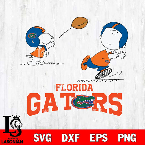 Florida Gators Peanuts play football SVG DXF EPS PNG FILE,Snoopy File Cut, NCAA Digital Download,Instant Download,Christmas Silhouette