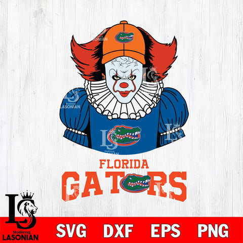 Florida Gators Pennywise Horror Sport 7 Svg Eps Dxf Png File, Digital Download