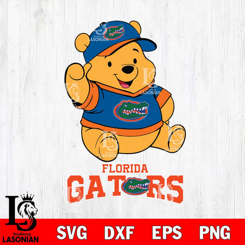 Florida Gators Pooh Bear Disney, Svg Eps Dxf Png File, Digital Download