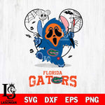 Florida Gators Stitch Ghost Face Halloween 2 Svg Eps Dxf Png File, Digital Download, Instant Download