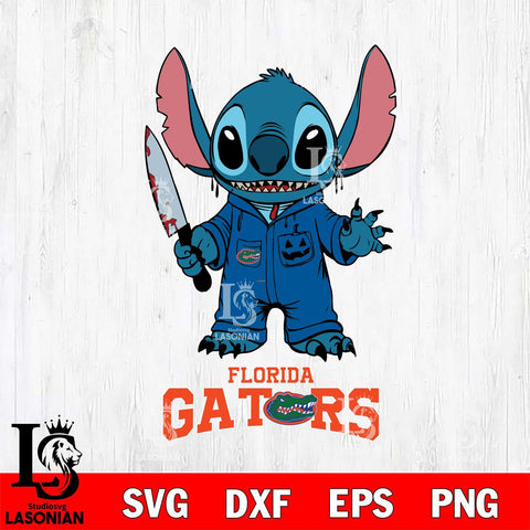 Florida Gators Stitch Horror 2 Svg Eps Dxf Png File, NCAA svg, Digital Download, Instant Download