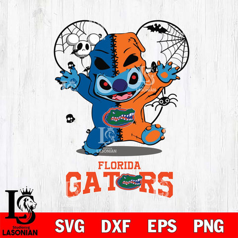 Florida Gators Stitch Horror Halloween 2 Svg Eps Dxf Png File, Digital Download, Instant Download