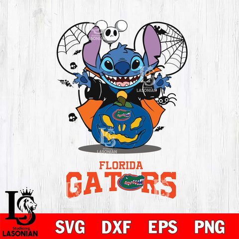 Florida Gators Stitch Horror Halloween Svg Eps Dxf Png File, Digital Download, Instant Download