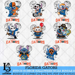 Florida Gators Stitch Horror Halloween Bundle NCAA Svg Eps Dxf Png File, Digital Download, Instant Download