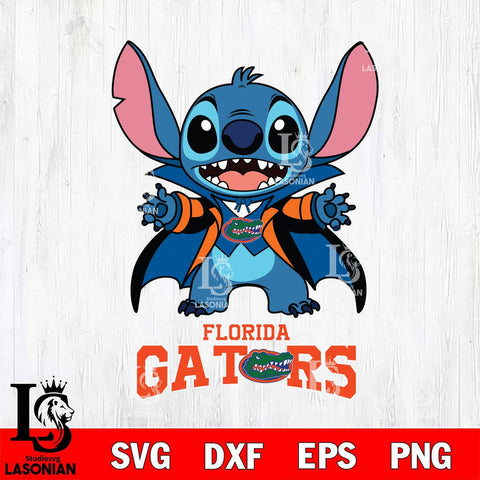 Florida Gators Stitch Vampire halloween Svg Eps Dxf Png File, NCAA svg, Digital Download, Instant Download