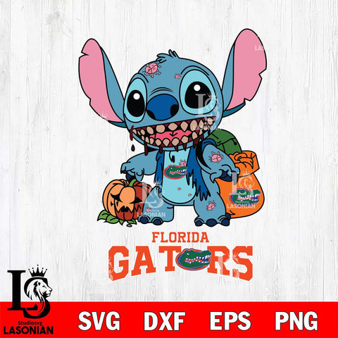 Florida Gators Stitch Zombie Svg Eps Dxf Png File, NCAA svg, Digital Download, Instant Download