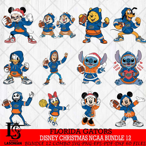 Florida Gators  Disney christmas NCAA Bundle File Cut, Bundle NCAA SVG DXF EPS PNG FILE, Digital Download , Criucut , Silhouette