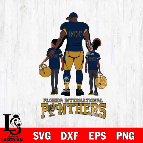 Florida International Panthers 3 Father and son Rugby SVG DXF EPS PNG FILE,NCAA SVG, Father day Digital Download,Instant Download, Silhouette