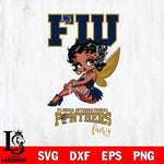 Florida International Panthers Beauty Black Fairy Betty Boop, Svg Eps Dxf Png File, Digital Download
