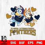Florida International Panthers Bluey & Bingo 10 Svg Eps Dxf Png File, NCAA svg, Digital Download, Instant Download