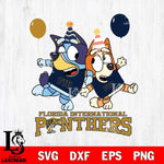 Florida International Panthers Bluey & Bingo 2 Svg Eps Dxf Png File, NCAA svg, Digital Download, Instant Download