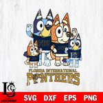 Florida International Panthers Bluey & Bingo 7 Svg Eps Dxf Png File, NCAA svg, Digital Download, Instant Download