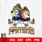 Florida International Panthers Bluey & Bingo 8 Svg Eps Dxf Png File, NCAA svg, Digital Download, Instant Download