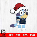 Florida International Panthers Bluey Cartoon Christmas Svg Eps Dxf Png File, Digital Download, Instant Download
