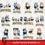Florida International Panthers Bluey Dace Mode NCAA Bundle 12 SVG Eps Dxf Png File, Digital Download, Instant Download