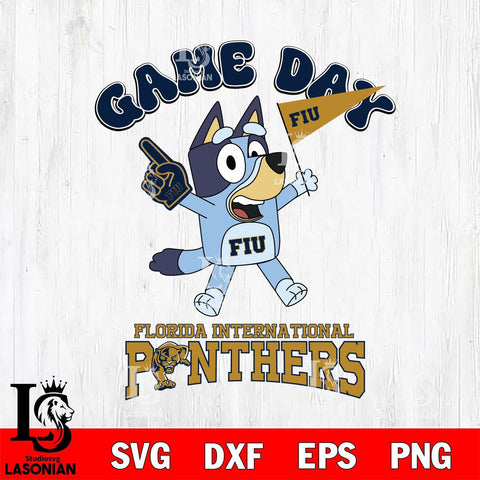 Florida International Panthers Bluey Game Day Svg Eps Dxf Png File, Digital Download, Instant Download