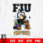 Florida International Panthers Bluey Halloween NCAA 2 Svg Eps Dxf Png File, Digital Download, Instant Download
