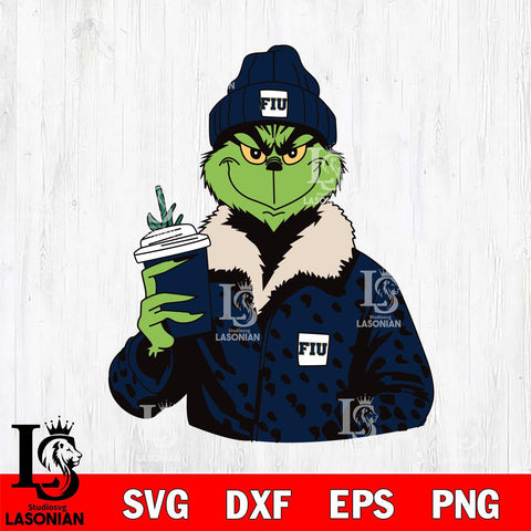 Florida International Panthers Boujee Grinch 12 Svg Eps Dxf Png File, Digital Download, Instant Download