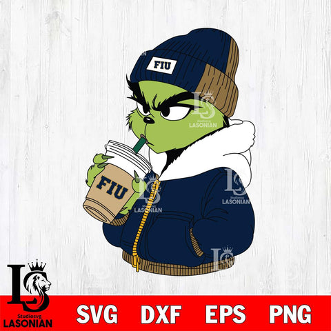 Florida International Panthers Boujee Grinch 6 Svg Eps Dxf Png File, Digital Download, Instant Download