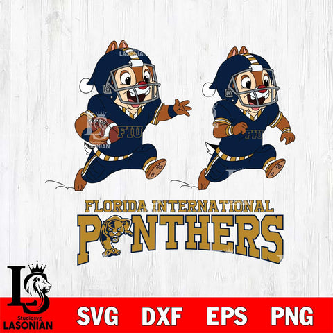 Florida International Panthers Chip & Dale Football Cricut,Christmas SVG DXF EPS PNG FILE, NCAA Digital Download,Instant Download, Silhouette