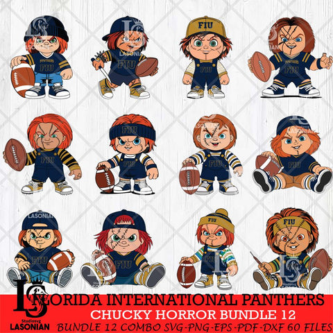 Florida International Panthers Chucky Horror Bundle 12 SVG Eps Dxf Png File, Bundle NCAA svg, Digital Download, Instant Download