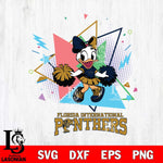 Florida International Panthers Cute Daisy Duck Cheerleader SVG DXF EPS PNG FILE, NCAA File Cut,Digital Download,Instant Download