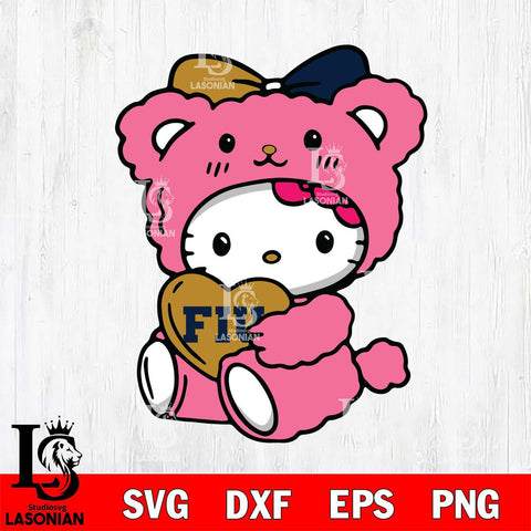Florida International Panthers Cute Hello Kitty 3 Svg Eps Dxf Png File, Digital Download, Instant Download
