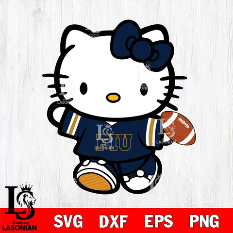 Florida International Panthers Cute Hello Kitty Football 7 Svg Eps Dxf Png File, NCAA svg, Digital Download, Instant Download