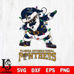 Florida International Panthers Dabbing Santa Claus Ugly Christmas Svg dxf eps png pdf file,NCAA svg,Digital Download,Cricut file