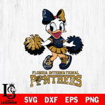 Florida International Panthers Daisy Duck Cheerleader Disney, Svg Eps Dxf Png File, Digital Download