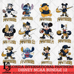 Florida International Panthers Disney NCAA Bundle Svg PNG 12 Svg Eps Dxf Png File, Digital Download