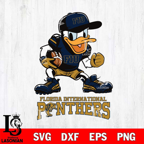 Florida International Panthers Donal Duck Disney, Svg Eps Dxf Png File, Digital Download