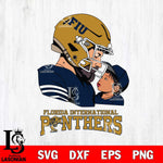 Florida International Panthers Father And Child Rugby SVG DXF EPS PNG FILE,NCAA SVG, Father day Digital Download,Instant Download, Silhouette
