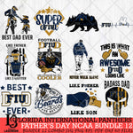 Florida International Panthers Fathers Day NCAA Bundle 12 Svg Eps Dxf Png File, Digital Download, Instant Download