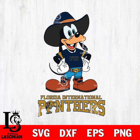 Florida International Panthers Goofy Cowboy Sport SVG DXF EPS PNG FILE,NCAA svg ,Football Digital Download,Instant Download, Silhouette