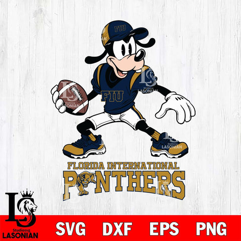 Florida International Panthers Goofy Disney, Svg Eps Dxf Png File, Digital Download
