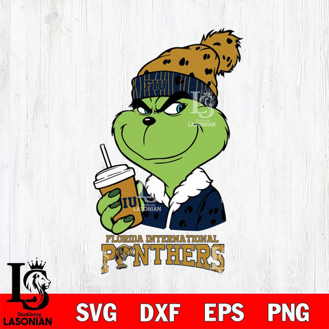 Florida International Panthers Grinch hat Svg Eps Dxf Png File, Digital Download, Instant Download
