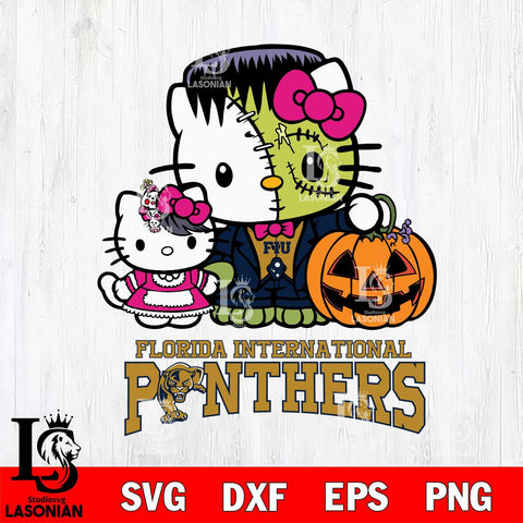 Florida International Panthers Hello Kitty Horror 10 Svg Eps Dxf Png File, Digital Download