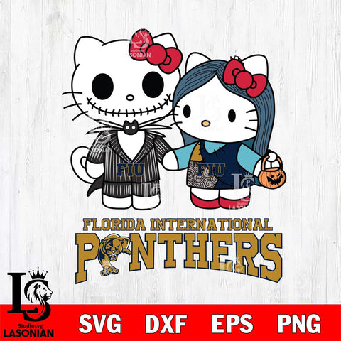 Florida International Panthers Hello Kitty Horror 11 Svg Eps Dxf Png File, Digital Download