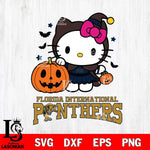 Florida International Panthers Hello Kitty Horror 1 Svg Eps Dxf Png File, Digital Download