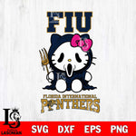 Florida International Panthers Hello Kitty Horror 4 Svg Eps Dxf Png File, Digital Download
