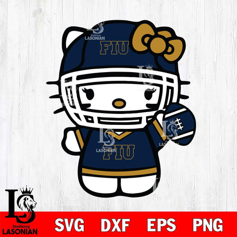 Florida International Panthers Hello Kitty sport 6 Svg Eps Dxf Png File, NCAA svg, Digital Download, Instant Download